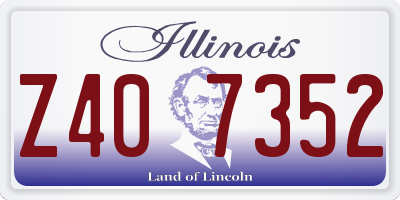 IL license plate Z407352