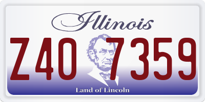 IL license plate Z407359
