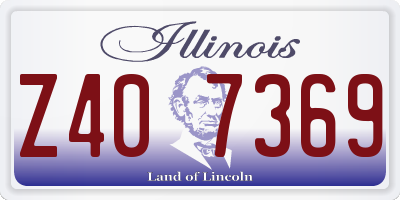 IL license plate Z407369
