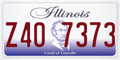 IL license plate Z407373