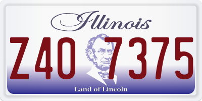 IL license plate Z407375
