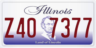 IL license plate Z407377
