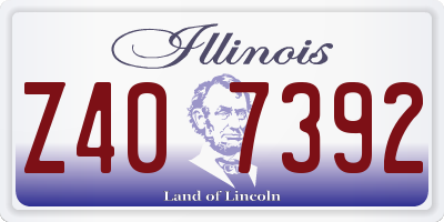 IL license plate Z407392