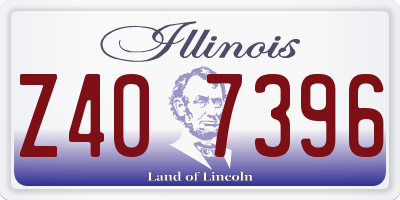 IL license plate Z407396