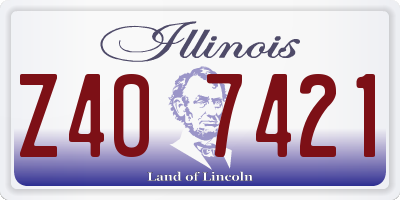 IL license plate Z407421