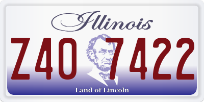 IL license plate Z407422