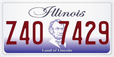 IL license plate Z407429