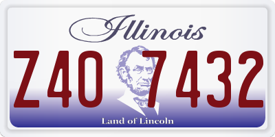 IL license plate Z407432