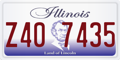 IL license plate Z407435