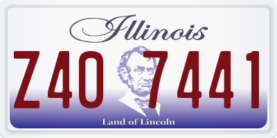 IL license plate Z407441