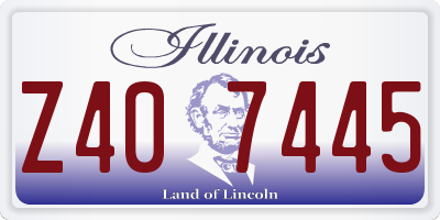 IL license plate Z407445