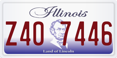IL license plate Z407446