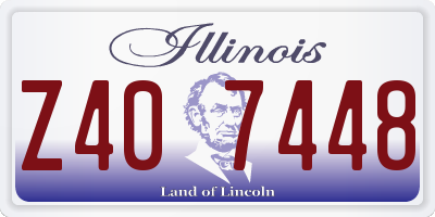IL license plate Z407448