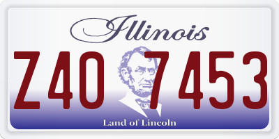IL license plate Z407453