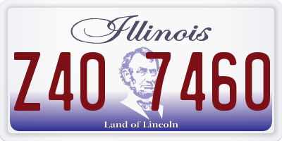 IL license plate Z407460