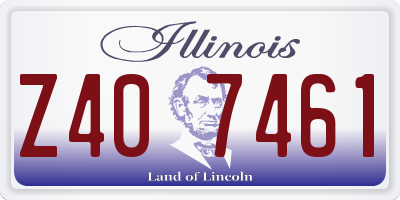 IL license plate Z407461