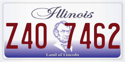 IL license plate Z407462