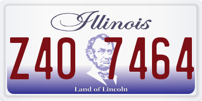 IL license plate Z407464