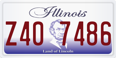 IL license plate Z407486