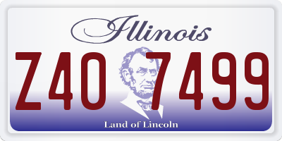 IL license plate Z407499