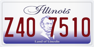 IL license plate Z407510