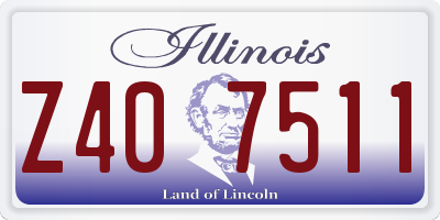 IL license plate Z407511