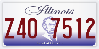 IL license plate Z407512