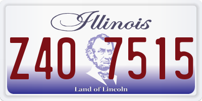 IL license plate Z407515
