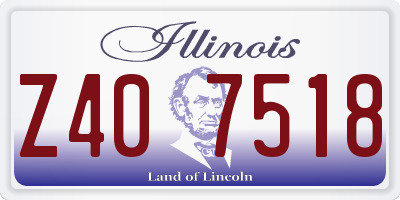 IL license plate Z407518