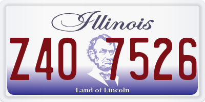 IL license plate Z407526