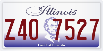IL license plate Z407527