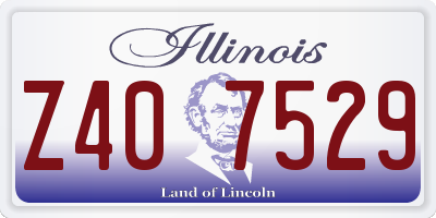 IL license plate Z407529