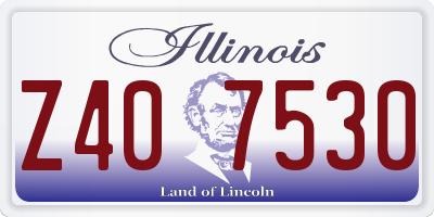 IL license plate Z407530