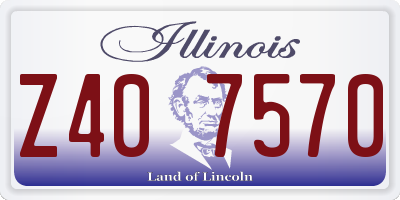 IL license plate Z407570