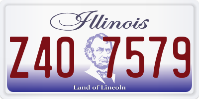 IL license plate Z407579