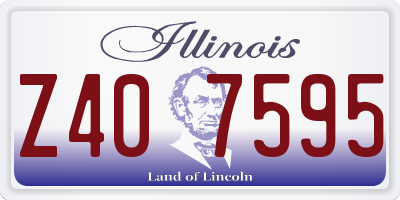 IL license plate Z407595