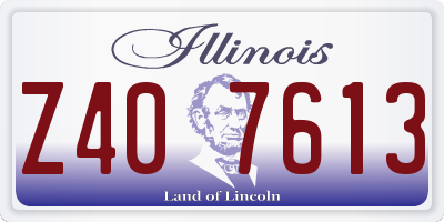 IL license plate Z407613