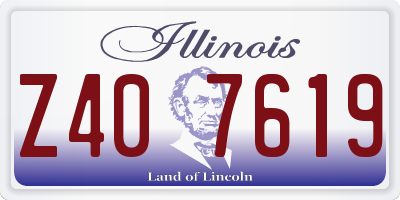 IL license plate Z407619