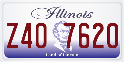 IL license plate Z407620