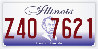 IL license plate Z407621