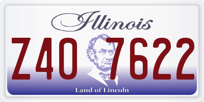 IL license plate Z407622