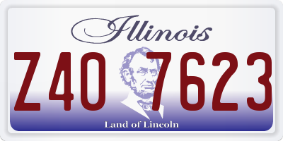 IL license plate Z407623