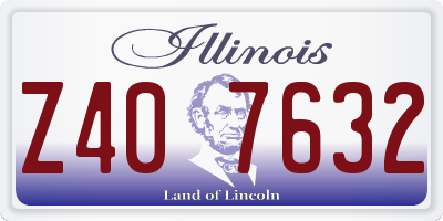 IL license plate Z407632