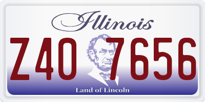 IL license plate Z407656