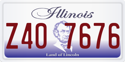 IL license plate Z407676