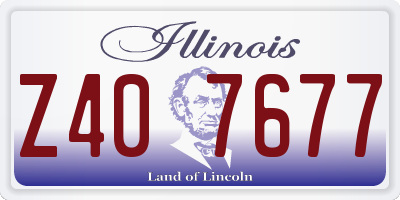 IL license plate Z407677