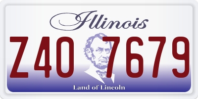 IL license plate Z407679