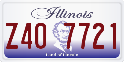 IL license plate Z407721