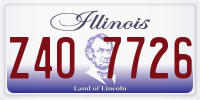 IL license plate Z407726