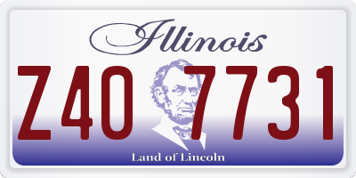 IL license plate Z407731